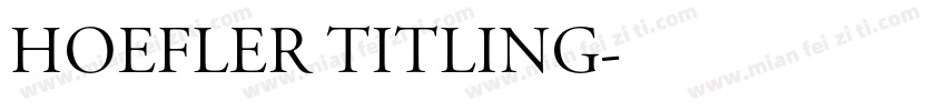Hoefler Titling字体转换